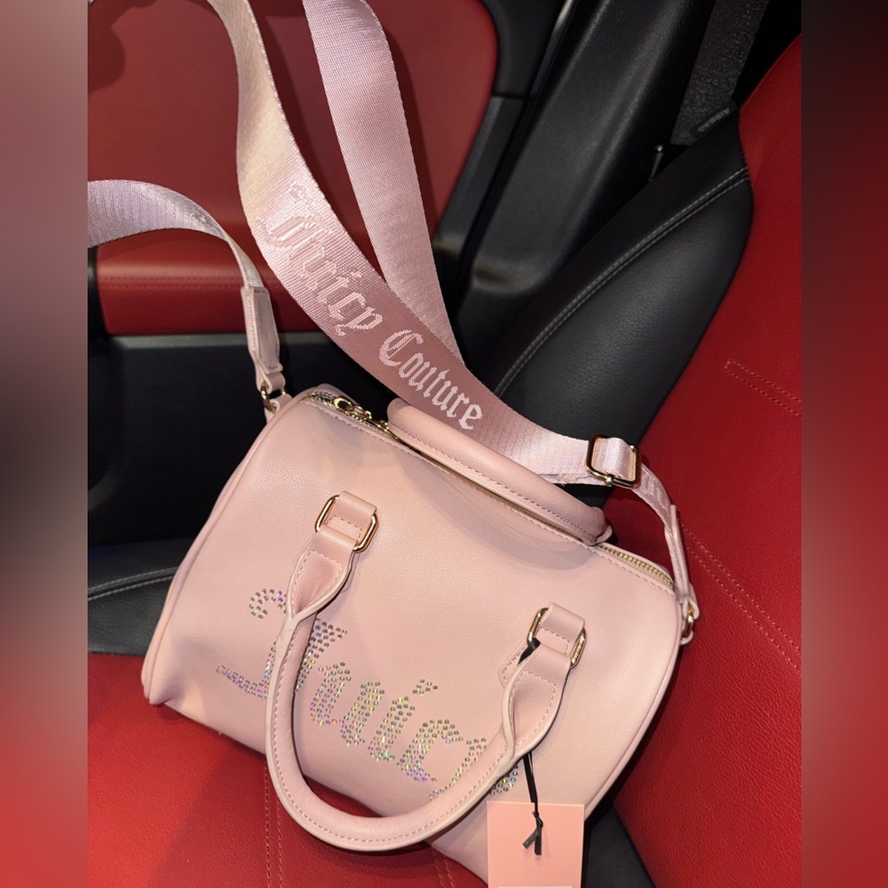 Juicy Couture Light Pink Satchel with Logo Strap - Picture 2 of 5